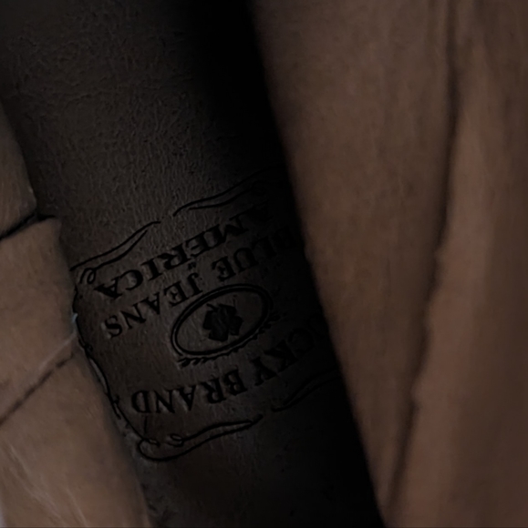 Lucky Brand brown ankle cowboy boots Womens 6 NWOT - Picture 5 of 11